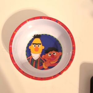 Vtg. Sesame Street Bert and‎ Ernie Bowl Zak Designs